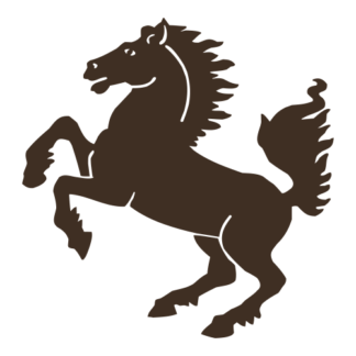 Horse Stallion Decal (Brown)